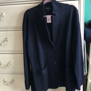 Jcrew mercantile NWT dark navy sweater blazer 2xl
